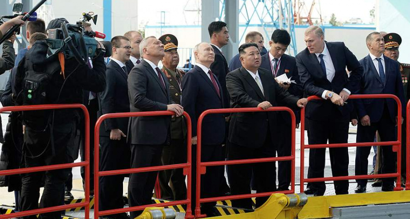 Президент России лично встретил главу КНДР на космодроме «Восточный»