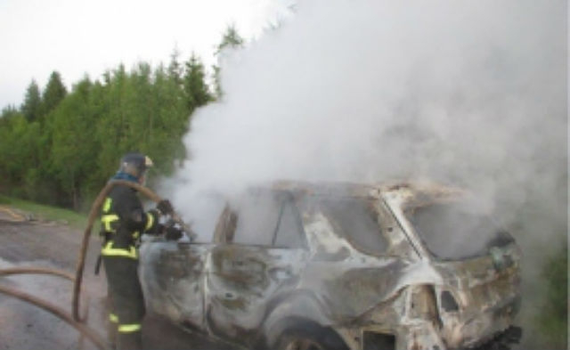 На автодороге в Усть-Куломском районе вспыхнула "пятнашка".
