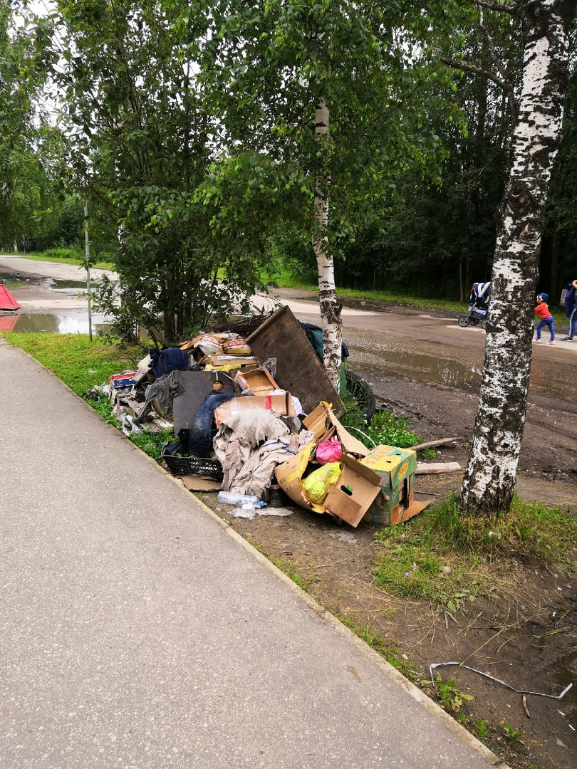 В Сосногорске куча мусора растет с каждым днем