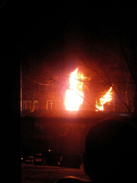 Очевидица рассказала о пожаре в Сосногорске