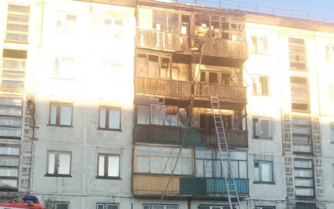 В Коми из-за курильщика загорелся многоквартирный жилой дом (фото)